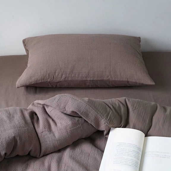 Nvzi-a Bed Sheets Set, Bedding Sheets Pillowcases Kit, Twin Bed Set, Hotel Bedding, Home Decor(Brown)