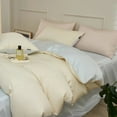 thumbnail image 1 of Nvzi-a Bed Sheets Set, Bedding Sheets Pillowcases Kit, Twin Bed Set, Hotel Bedding, Home Decor(Yellow Blue), 1 of 4