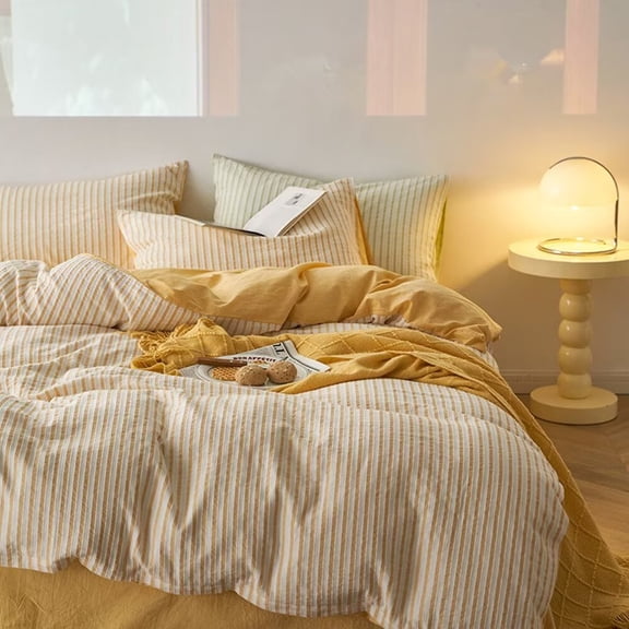 Nvzi-a Bed Sheets Set, Bedding Sheets Pillowcases Kit, Twin Bed Set, Hotel Bedding, Home Decor(Yellow)