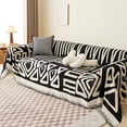 thumbnail image 1 of Nvzi-a Couch Cover Black Chenille Sofa Covers Boho Tassel Sofa Towel Cover for Living Room Sofa Easy Fit Washable Furniture Sofa Protector 70.87*110.24inch, 1 of 5