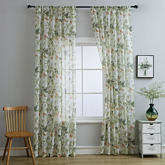 Nvzi-a Curtains Sheer - Texture Sheer Window Covering, Light & Airy Privacy Sheer Panels for Bedroom Living Room Patio Glass Door(1pcs,51.2*39.4in,A23)