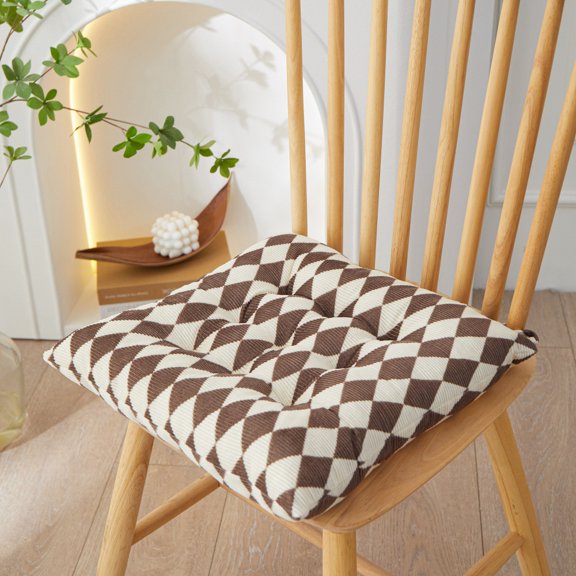 Nvzi-a Cushion Garden Terrace Home Kitchen Office Thick Comfortable Cushion, Brown, 16 * 16 inches