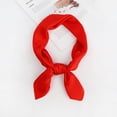 thumbnail image 1 of Nvzi-a Elegant Personalized Scarf, Solid Color Small Square Scarf 70 * 70cm Solid Color Simple Versatile Spring/Summer Scarf (Red), 1 of 2