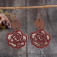 thumbnail image 1 of Nvzi-a Retro New Unique Design Style Dangle Drop Earrings for Women Ethnic Bohemian Vintage Jewelry (Red), 1 of 1