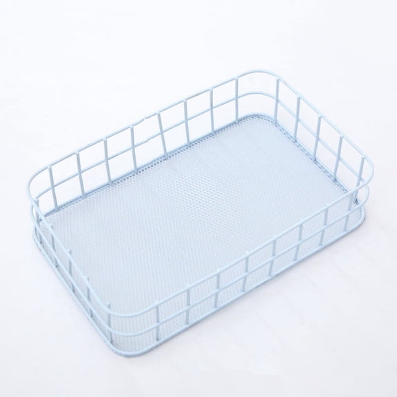 Nvzi-a Storage Box for Pantry Organizer and Storage,Perfect for Bathroom,Cabinet,Kitchen,Fridge,Closet Organization Supplies 9.84*6.29*2.75inch(Blue)