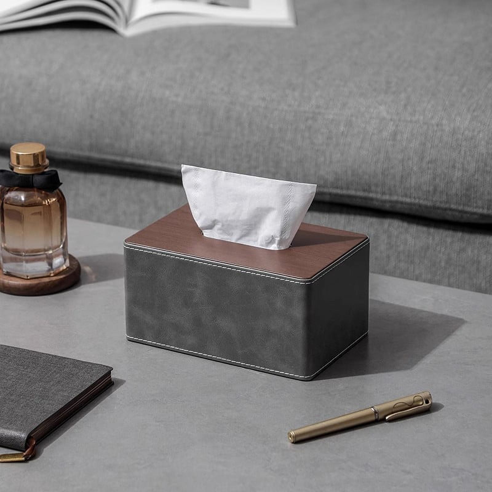 Large Rectangular Tissue Box Cover Nvzi-a Tissue Box Cover, Leather Tissue Box Holder, Rectangular Tissue ...