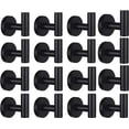 thumbnail image 1 of Nvzi-a Towel Hooks Bathroom Coat Hook Robe Hook Stainless Steel Heavy Duty Door Hanger Towel Robe Clothes Cabinet Closet Sponges Wall Hook for Bathroom Bedroom Kitchen Hotel Pool 16 Packs Matte Black, 1 of 3