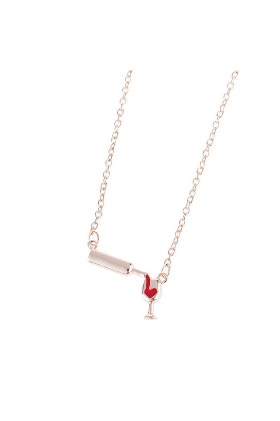 Nvzi-a Vintage Necklace Fashion Jewelry Sweater Chain Necklace Handmade Jewelry for Women Rose Gold