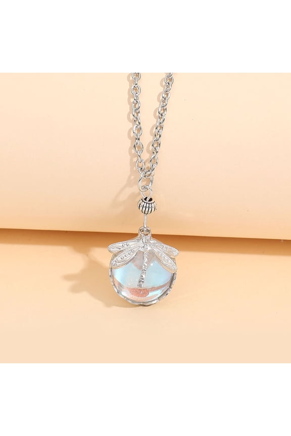 Nvzi-a Vintage Necklace Fashion Jewelry Sweater Chain Necklace Handmade Jewelry for Women (Silvery)