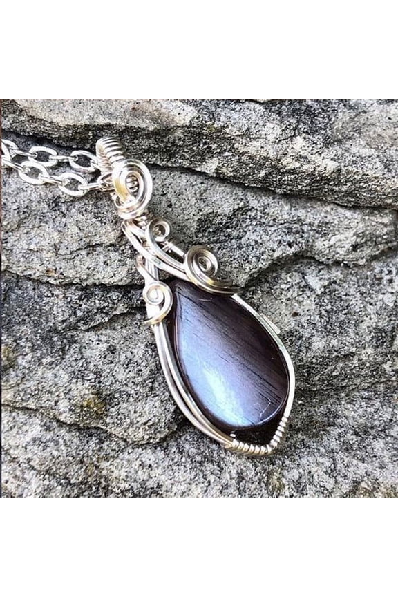 Nvzi-a Vintage Necklace Fashion Jewelry Sweater Chain Necklace Handmade Jewelry for Women (Silvery)