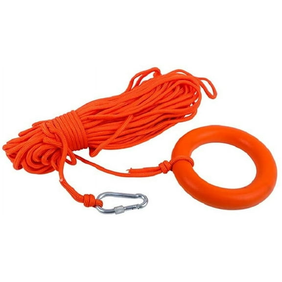 Nvzi-a Water Floating Lifesaving Rope 98.4FT,Outdoor Professional Throwing Rope Rescue Lifeguard Rescue Lifeline with Bracelet/Hand Ring for Swimming Boating Fishing
