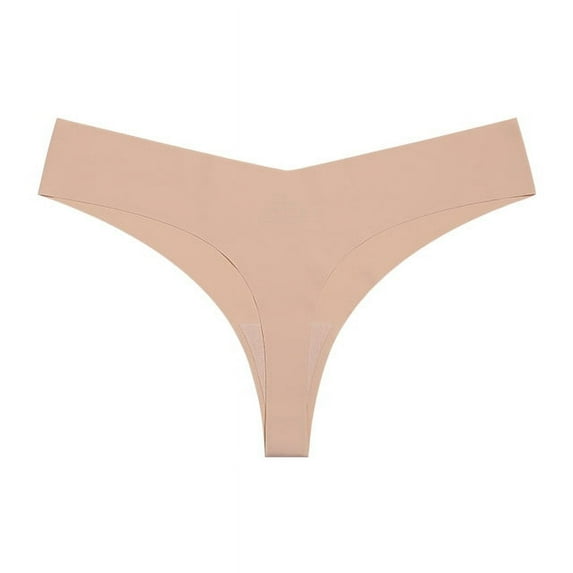 Nvzi-a Women’s Seamless Underwears Panties Sexy Lace Hipster Bikini Thong Briefs Panty Underwear for Women,3pcs(Skin Apricot,L)