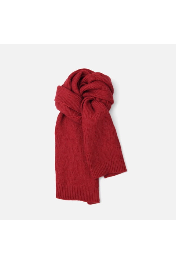 Women's Warm Scarf,Rich Solid Colors Winter Scarves Super Soft Scarf for Women WinterCold Weather AccessoriesRed