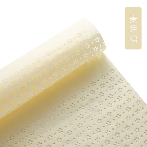 Nvzi-a gifts, flowers, gift box packaging paper, monochrome hollow waterproof cherry blossom paper, flower packaging paper (light yellow)