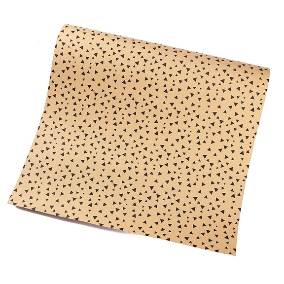 Nvzi-a gifts, flowers, gift box packaging paper, vintage kraft paper packaging paper (natural wood color, triangle)
