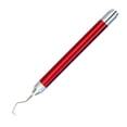 thumbnail image 1 of Nvzi -b 1 piece handmade craft sticker relief carving luminous tool, used for vinyl weeding vinyl tool, with light needle hook luminous weeding pen, (red, flat hook style), 1 of 3