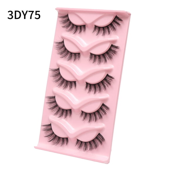 Nvzi -b 10 Pairs Wispy Mink Lashes Fluffy Eye Lashes Natural Look Volume Fake Eyelashes9D541