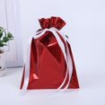 thumbnail image 1 of Nvzi -b 10pcs 8.66x6.3inch Christmas Gift Bags Holiday Wrapping Bags,Drawstring Christmas Gift Bags Christmas Foil Gift Cloth Gift Bags(Red), 1 of 4