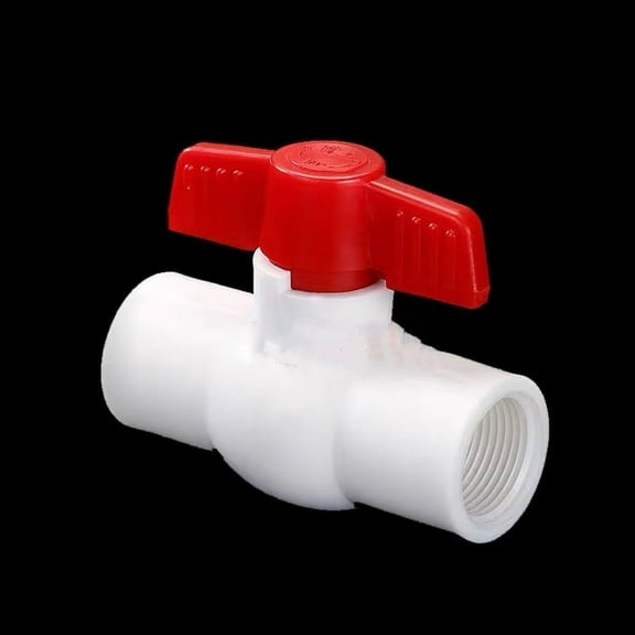 Nvzi -b 12 PPR ball valve water shut-off valve PPR valve with easy to rotate red T-shaped handle, used for cold water supply pipeline irrigation pipe fittings system (32mm)