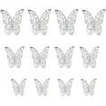 thumbnail image 1 of Nvzi -b 12pcs Butterfly Wall Sticker Room Decoration Sticker Wall Home Decoration Butterfly Sticker(Silver), 1 of 4