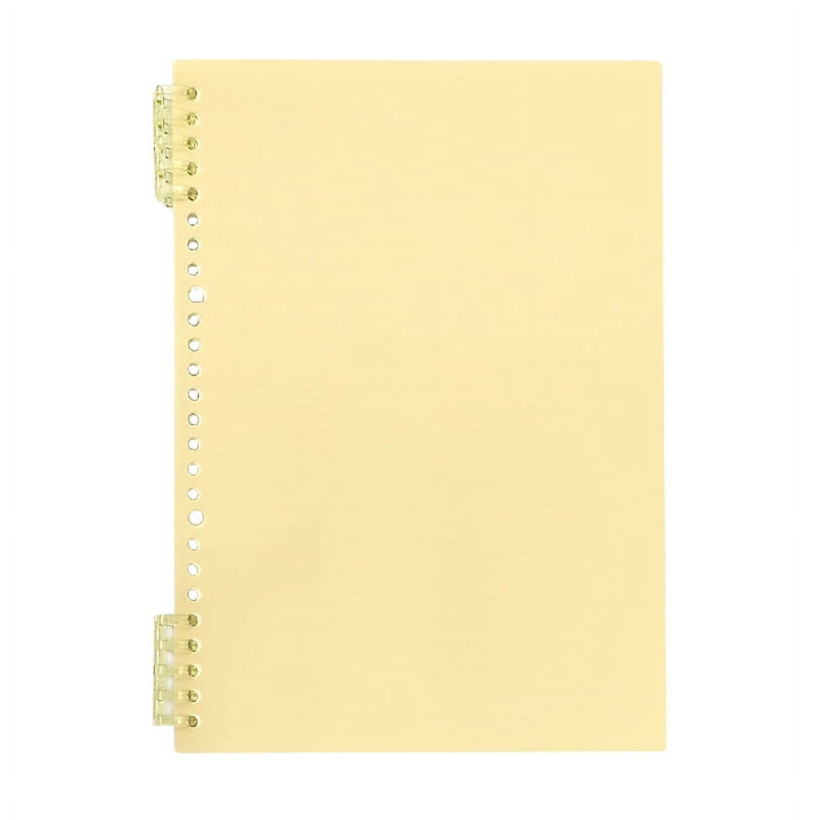 Nvzi -b 2 Packs A4 Plaid Spiral Notebook,Removable Thick Paper Hardcover Notebooks 120 Pages / 60 Sheets,for Note Taking Office Home Supplies，Yellow