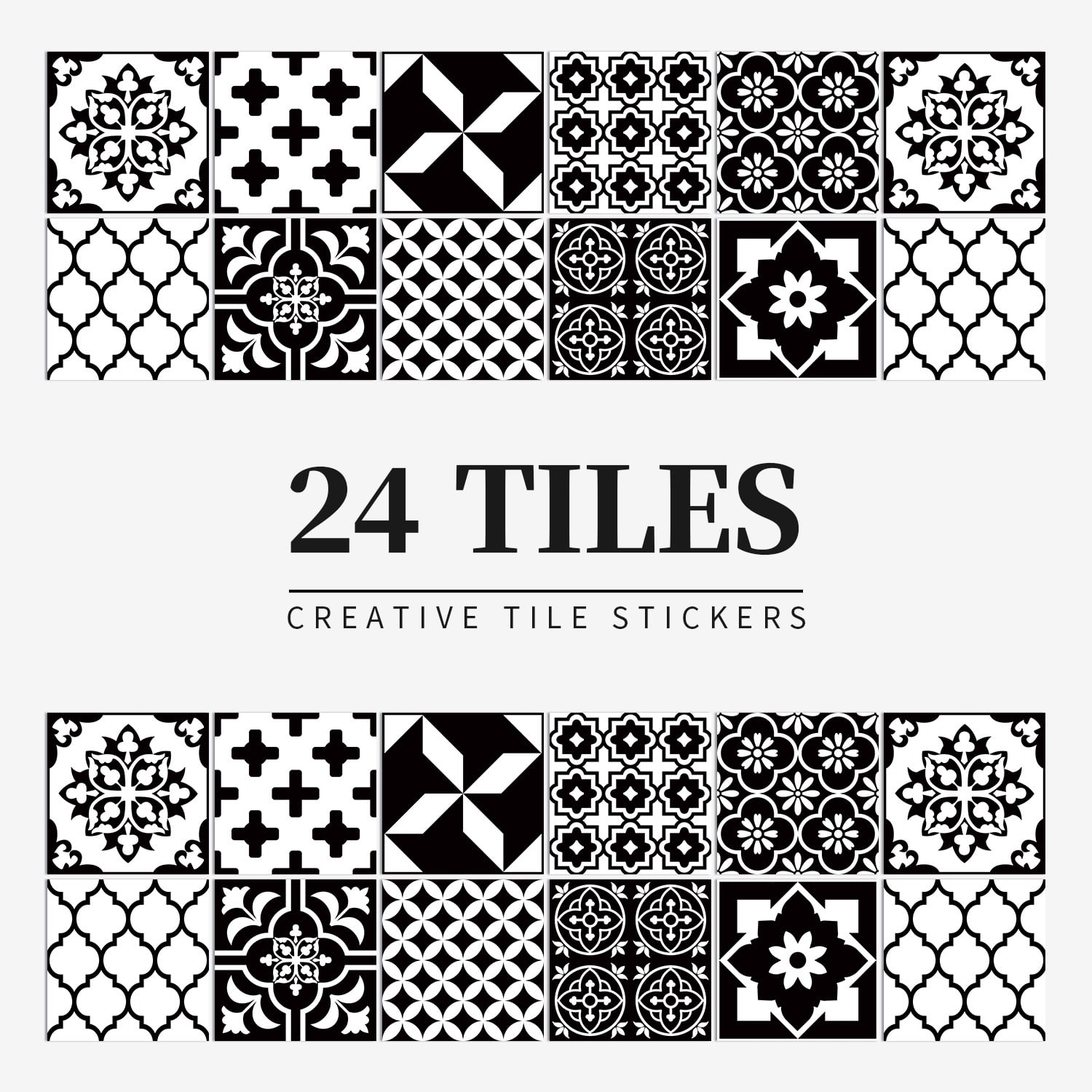 Nvzi -b 24 piece self-adhesive PVC wall sticker for waterproofing ...