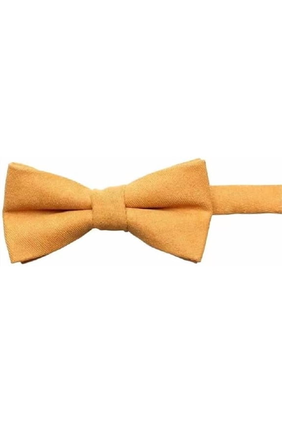 2pcs Classic Pre-Tied Bow Tie Formal Solid Tuxedo Adjustable Adults & Children Bowtie Wedding Party Fancy Plain NecktieYellow