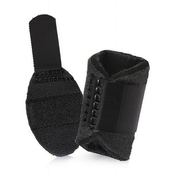 Nvzi -b 2pcs Trigger Thumb Splint Finger Knuckle Brace Mallet Finger Protector Finger Support Sleeve for Tendon Release Pain Relief(Black)