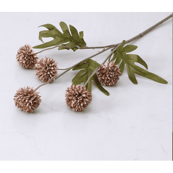 Nvzi -b 3pcs Ping Pong Chrysanthemum Artificial Flowers, Flores Artificiales ParaWedding Decor