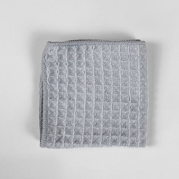Nvzi -b 6pcs 15.74'' X 15.74''Waffle Pattern Cleaning Cloths, Reusable Absorbent Microfiber Cleaning Towels, Ultra Soft Microfiber Kitchen Cleaning Rags,Grey