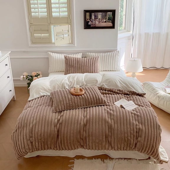 Nvzi -b Bed Sheets Set, Bedding Sheets Pillowcases Kit, Twin Bed Set, Hotel Bedding, Home Decor(Brown)