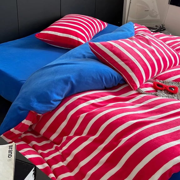 Nvzi -b Bed Sheets Set, Bedding Sheets Pillowcases Kit, Twin Bed Set, Hotel Bedding, Home Decor(Red)