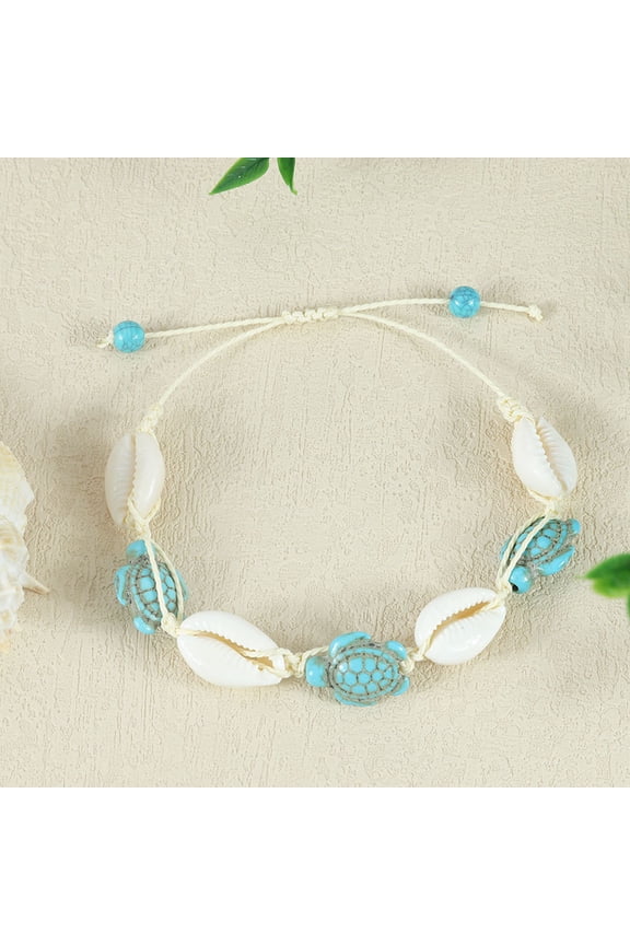 Bohemian Bracelet Sea Turtle Bracelet Sea Star Bracelet Hand-Woven Shell Bracelet Beach Bracelet Summer Beach Bracelet-Style A