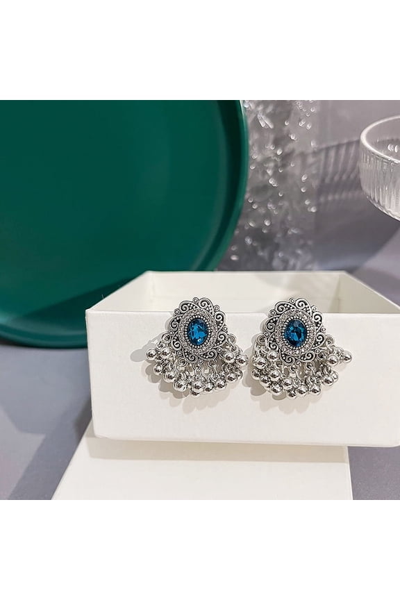 Bohemian Tassel Beaded Earrings Oxidized Vintage Drop Dangle Earring Boho Statement for Women Wedding Party Festival Jewelry Gift Birthday Xmas-E07