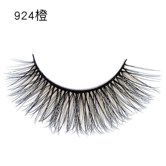 Nvzi -b Colored Eyelashes Mink Lashes , Fluffy Colorful Lash Clusters, Dramatic Long Thick Cat Fox Eye Lashes Full Curly False Eyelash, Curl Salon Extensions Strip 3 Pairs（A39）