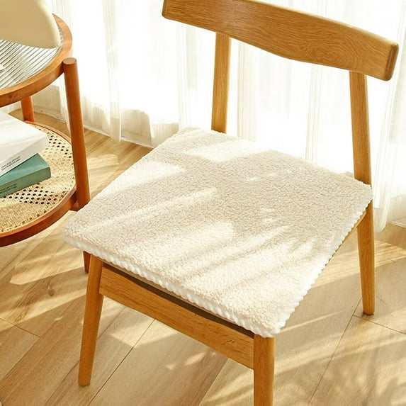 Nvzi -b Cushion Garden Terrace Home Kitchen Office Thick Comfortable Cushion, White, 16.93 * 16 inches