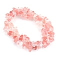 thumbnail image 1 of Nvzi -b Handmade Beaded Bracelet, Suitable for Men and Women, Natural Colorful Crystal Irregular Crushed Stone Double Layer Woven Cross Elastic Bracelet (Pink), 1 of 2