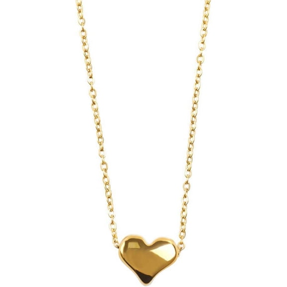 Nvzi -b Love Heart Choker Necklace Silver Gold Plated Collar Chain