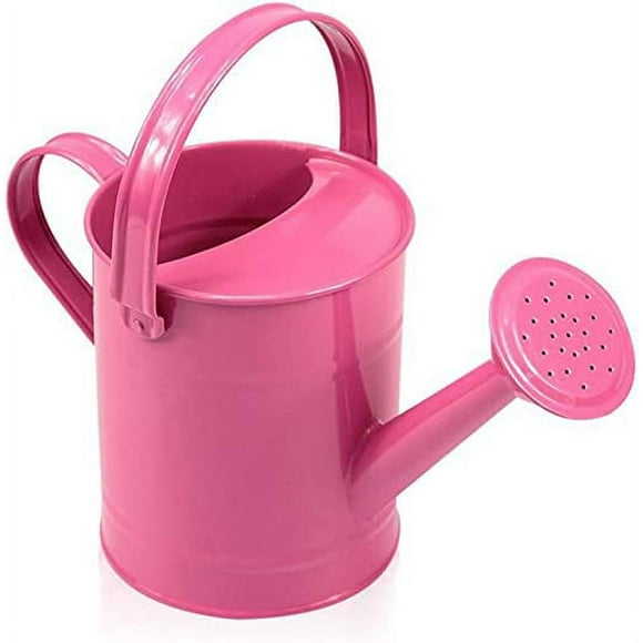 Nvzi -b Metal Watering Can, 1.5L (or 51oz) Kids Gardening Water Pot, Garden Watering Bucket Sprinkler Iron Watering Can for Outdoor and Indoor House Plants, Pink