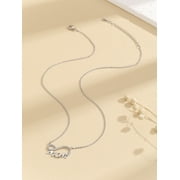 Nvzi -b Mothers Day Gift Ideas - Mothers Day Necklace for Mom Mothers Day Gifts for Mom from Son Gifts for Her Mom Gifts for Mothers Day Grandma Mothers Day GiftSilvery