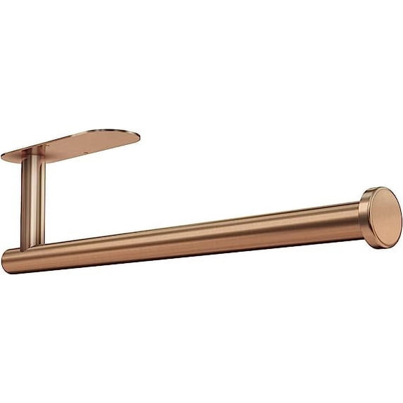 Nvzi -b Paper Towel Holder Under Cabinet W029USl Mount for Kitchen Paper Towel, Self-Adhesive Paper Towel Bar, Paper Towel Rack, SUS304 Stainless Steel 13 inch (Rose Gold)