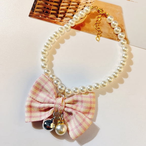 Nvzi -b Pet decoration collar necklace cat and dog accessory decoration adjustable range for Puppy Dog Collar Cat Pet Grooming Accessories,M,A09