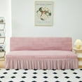 thumbnail image 1 of Nvzi -b Sofa Cover for sofas Stretch Couch Covers for Living Room Easy Fit Washable Furniture Sofa Protector with Skirt,1 Piece 47.24-59.05inch (Pink A), 1 of 3