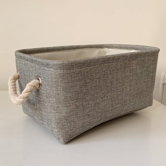 Nvzi -b Storage Bins for Shelves Storage Baskets for Organizing, Fabric Storage Cubes Closet Organizer for Home Nursery Baby Toy Gift Decorative 11.8*7.8*6.3inch (Gray)