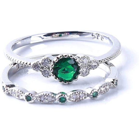Nvzi -b Vintage Women Creative Design Personalized Fashion Women's Ring Engagement Ring Wedding Band Ring for Women（6）