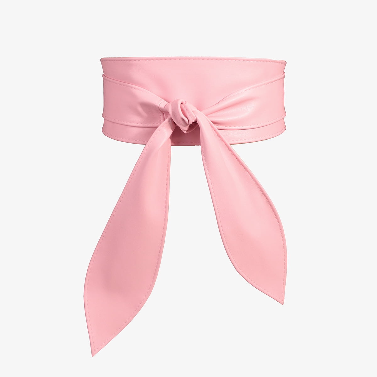 Nvzi -b Women Belt Fashion Wrap Around Wide Waistband Knotted Belt for  Dress (Pink)