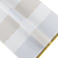 thumbnail image 1 of Nvzi -b gifts, flowers, gift box packaging paper, solid color waterproof gold border wavy flower packaging paper (white), 1 of 2