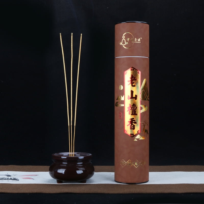 Nvzi-c 1 Box Unscented Incense Sticks 12.6 inch - 100% Natural Joss and Bamboo Blanks - Used for temple worship，Sandalwood A