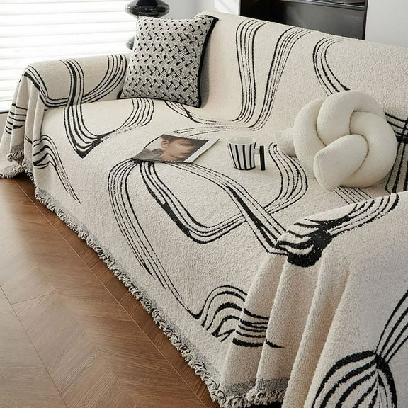 Nvzi-c 1 piece non stick gray sofa cover universal sofa cover cloth washable sofa protective cover 70.87 * 51.18 inches