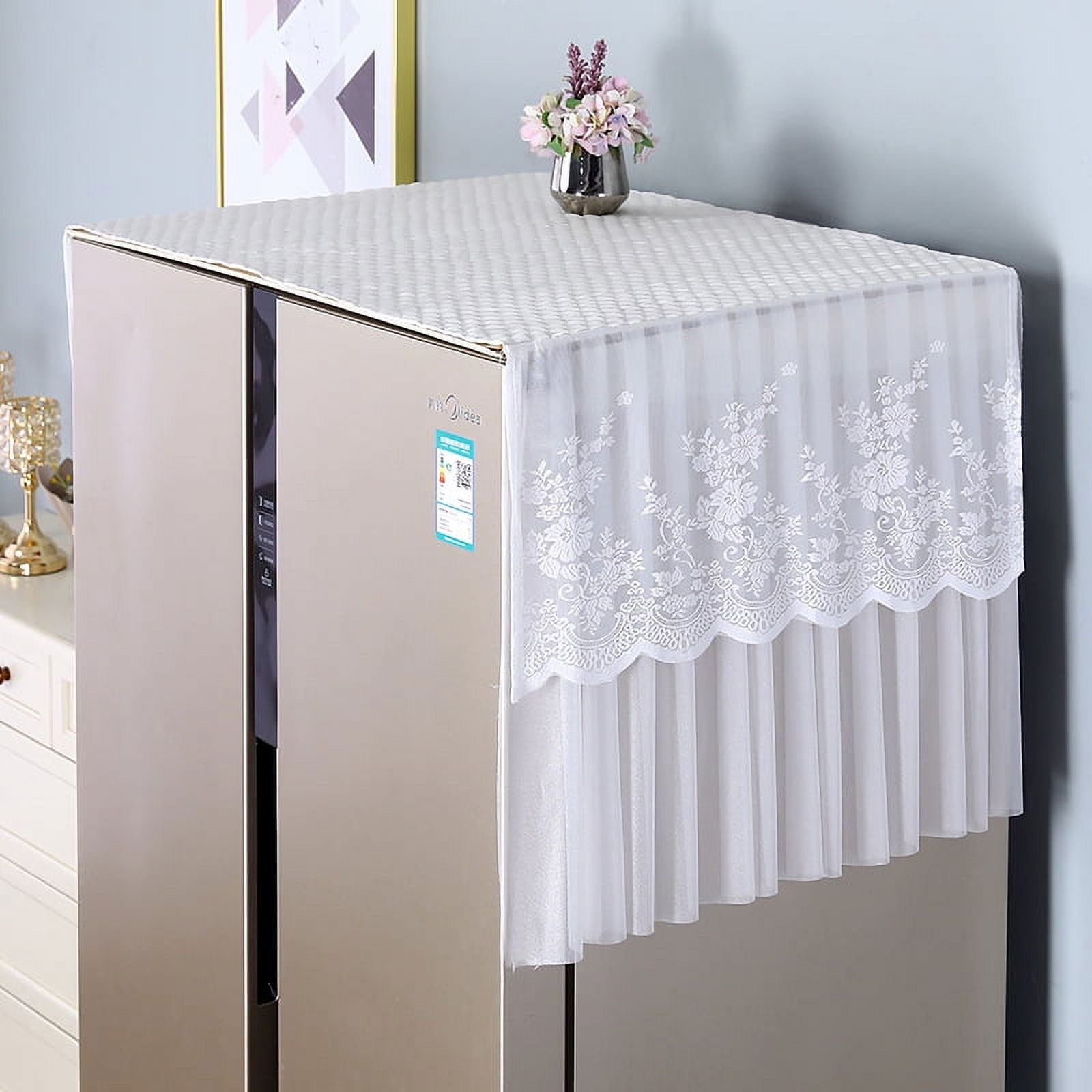 Nvzic 1 piece single door double door refrigerator dust cover cloth
